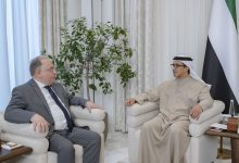 صورة منصور بن زايد يبحث ووزير المالية السوري تعزيز التعاون الثنائي