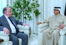 صورة منصور بن زايد يستقبل وزير المالية السوري