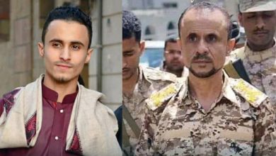 صورة استشهاد نجل العميد عبده فرحان سالم مستشار محور تعز العسكري