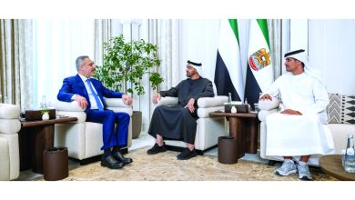 صورة رئيس الدولة يبحث مع وزير الخارجية التركي تعزيز العلاقات الاستراتيجية