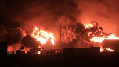 صورة معلومات عن مصنع باجل للأسمنت الذي تعرض لقصف طائرات الإحتلال