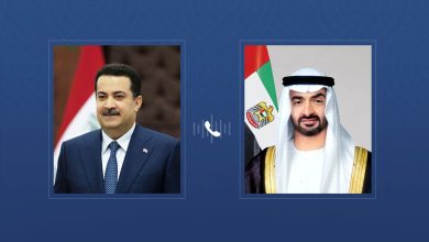 صورة رئيس الدولة ورئيس وزراء العراق يبحثان هاتفياً علاقات البلدين والتطورات في المنطقة