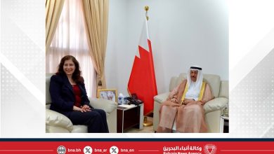 صورة رئيس المجلس الأعلى للشؤون الإسلامية يستقبل سفيرة جمهورية مصر لدى مملكة البحرين