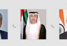 صورة عبدالله بن زايد يجري اتصالين بوزيري خارجية الهند وباكستان