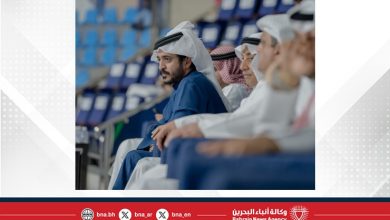 صورة أشاد بمنتخبنا وهنأ المنتخب القطري باللقب ..خالد بن حمد يشهد نهائي كأس العرب لكرة اليد