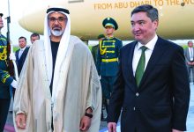 صورة ولي عهد أبوظبي يصل إلى كازاخستان في زيارة رسمية