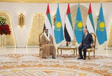 صورة خالد بن محمد بن زايد يبحث العلاقات مع رئيس كازاخستان في أستانا