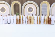 صورة محمد بن راشد يحضر أفراح آل مكتوم