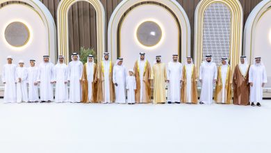 صورة محمد بن راشد يحضر أفراح آل مكتوم