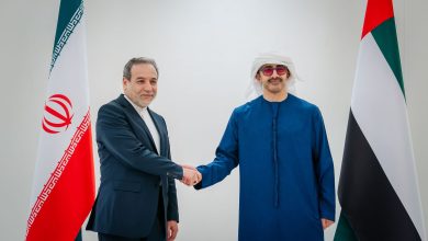صورة عبدالله بن زايد ووزير خارجية إيران العلاقات بين البلدين