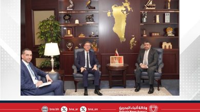 صورة وزير شؤون الكهرباء والماء يستقبل سفير الجمهورية الفرنسية لدى مملكة البحرين