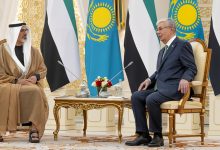 صورة ولي عهد أبوظبي ورئيس كازاخستان يبحثان تعزيز العلاقات الثنائية