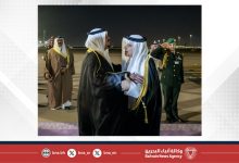 صورة سمو ولي العهد رئيس مجلس الوزراء يصل إلى المملكة العربية السعودية