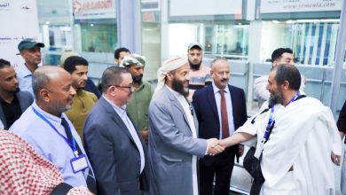 صورة تدشين أولى رحلات تفويج حجاج اليمن هذا الموسم وعملية التفويج ستمر عبر 4 مطارات