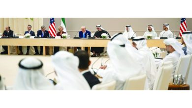 صورة خالد بن محمد وترامب يشهدان حوار الأعمال الإماراتي الأميركي