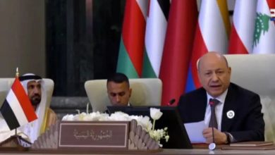 صورة عاجل | النص الكامل لكلمة الرئيس اليمني أمام القمة العربية في بغداد
