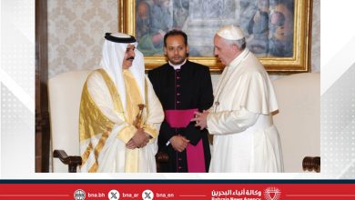 صورة مملكة البحرين بوفد رسمي رفيع تشارك الفاتيكان مرحلة تاريخية جديدة نحو تأكيد القيم الإنسانية ومبادئ التسامح والتعايش