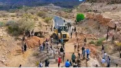 صورة فتح طريق حيوي يربط جنوب اليمن بالشمال كان مغلق منذ 10 سنوات