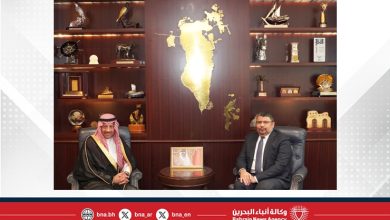 صورة وزير شؤون الكهرباء والماء يستقبل سفير المملكة العربية السعودية لدى مملكة البحرين