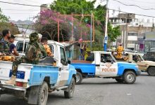 صورة اشتباكات في مدينة تعز