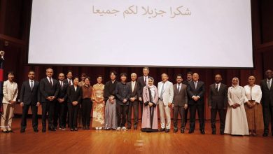 صورة افتتاح “مركز سمو الشيخة فاطمة بنت مبارك لتعليم اللغة العربية في جامعة” كيئو اليابانية