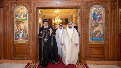 صورة محمد الشرقي يلتقي البابا تواضروس الثاني ويؤكد أهمية نشر قيم التسامح بين الأديان