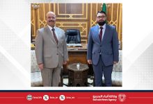 صورة وزير العدل بالجمهورية العربية السورية يستقبل سفير مملكة البحرين في دمشق