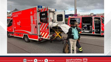 صورة إصابة 12 شخصًا في هجوم بسكين بمحطة هامبورغ المركزية
