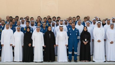 صورة حمدان بن زايد يزور منشآت “أدنوك” الإستراتيجية في جبل الظنة