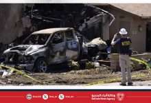 صورة مصرع ستة أشخاص في تحطم طائرة خاصة بسان دييجو