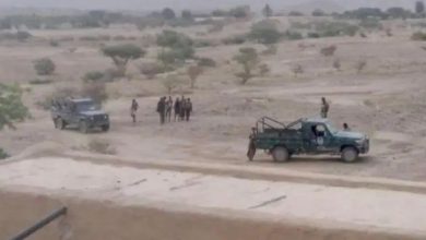 صورة عناصر حوثية تفجر منزل شيخ قبلي بمحافظة الجوف وتقتله مع زوجته وأطفاله بدم بارد