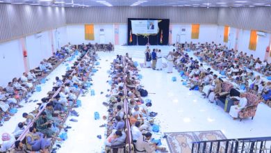 صورة مجلس عزاء بمأرب في فقيد الوطن الشيخ ناجي جمعان