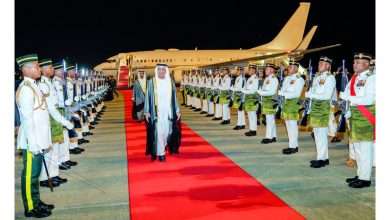 صورة سعود بن صقر يصل ماليزيا للمشاركة في قمتَي «الخليج الآسيان» و«الخليج  الآسيان