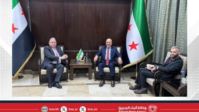 صورة وزير المالية بالجمهورية العربية السورية يستقبل سفير مملكة البحرين في دمشق