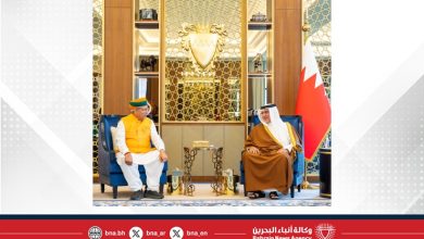 صورة مملكة البحرين وجمهورية الهند الصديقة تجمعهما علاقاتٌ راسخةٌ ومتينة ممتدة عبر التاريخ قائمة على شراكاتٍ استراتيجيةٍ وتعاون مثمر على كافة الأصعدة
