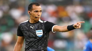 صورة تحكيم موريتاني لمباراة نهضة بركان وسيمبا التنزاني