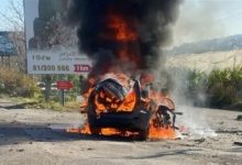 صورة الجيش الإسرائيلي يغتال مسؤولا كبيرًا في “حزب الله” بغارة استهدفت سيارته في بلدة “قعقعية الجسر”