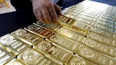 صورة الذهب العالمي يتراجع من مستوياته القياسية خلال آخر شهر بدعم هدنة الحرب التجارية