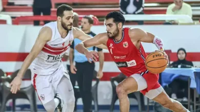 صورة طاقم تحكيم أجنبي لمباراة الأهلي والزمالك بنصف نهائي دوري السوبر لكرة السلة
