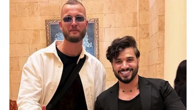 صورة مصطفى حجاج يشوق الجمهور لعمل فني يجمعه مع مروان موسى.. صور