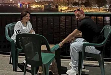 صورة على كورنيش النيل.. مي كساب رفقة زوجها أوكا