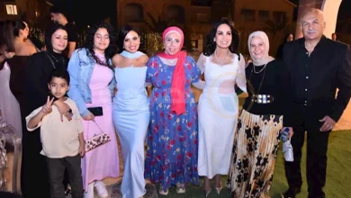 صورة أمل رزق تحتفل بعقد قران ابنتها هيا كتكت بحضور نجوم الفن