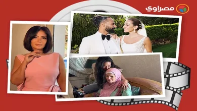 صورة حدث بالفن| حفل زفاف أمينة خليل وآية سماحة تُقبل رأس مشيرة إسماعيل