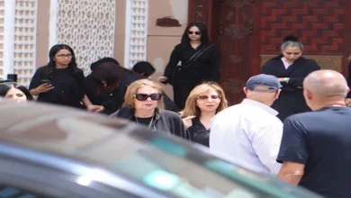 صورة ” ربنا يصبرك ويخليلك بنتك” فيفي عبده ووائل جسار يواسيان كارول سماحة بعد وفاة زوجها