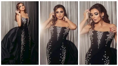 صورة بفستان أسود لامع.. أنغام تتألق في أحدث جلسة تصوير