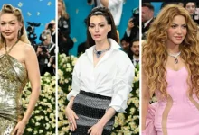صورة شاكيرا ساحرة وجيجي حديد جذابة.. 25 صورة لـ أجمل إطلالات حفل ميت جالا 2025