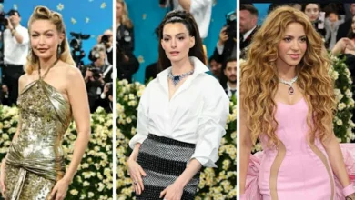 صورة شاكيرا ساحرة وجيجي حديد جذابة.. 25 صورة لـ أجمل إطلالات حفل ميت جالا 2025