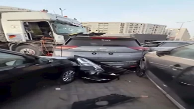 صورة بعد حادث القطامية| الكشف عن أرقام شاسيهات السيارات المتحطمة لمنع إعادة بيعها جديدة