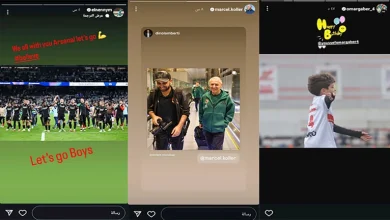 صورة ستوري نجوم كرة القدم.. رسالة النني لآرسنال.. لاعب الزمالك يدعم غزة.. وكولر بقميص الأهلي