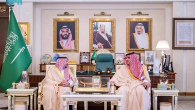 صورة الأمير عبدالعزيز بن سعود يلتقي أمير منطقة القصيم  أخبار السعودية